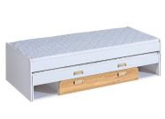 CASA 43016 L16 výsuvná postel s úl. prostorem bílá/dub nash