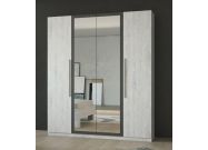 šatní skříň 4D, antracit/light artwood