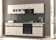 kuchyně 240, barva dub ristretto/kámen