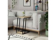 loftove industrialne prirucny stolik dub HAARKEN