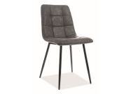 Jídelní čalouněná židle CASA 11023 ekokůže šedá/černá 
