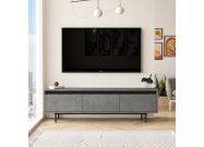 TV skříňka, barva beton + černá