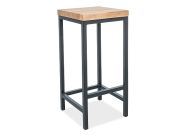Barová židle METRO H-1 dřevo/kov