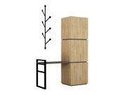 designová předsíňová sestava, dub / antracit