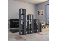 moderne dizajnove regal kniznica antracit XAVER