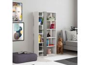 moderne dizajnove regal kniznica biela retro seda ZAPHIRA