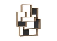 designová knihovna, dub / antracit