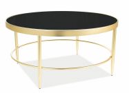 Konferenční stolek MYSTIC B černá/zlatá mat