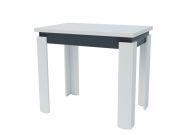 jídelní stůl rozkládací 90x60 cm, barva bílá/antracit