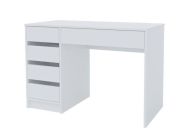 pracovní stůl se zásuvkami 110 levý, barva bílá mat