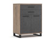 komoda 2D2S, barva dub tabaco/matera