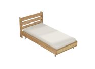 jednolůžková postel 100x200, sepet/jutový vzor