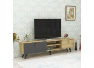 TV stolek na nožičkách, dub / antracit
