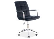 Kancelářská židle Q-022 VELVET černá