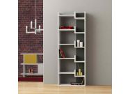 regal kniznica biela antracit DIEGO