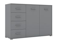 komoda 2D4S, barva šedá