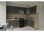 CAPRI kuchyňská linka na míru, dub Sonoma/dvířka grafit