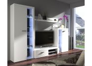 obývací stěna, barva bílá