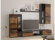 obývací stěna, barva dub old style/matera