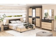 sestava do ložnice II, barva dub sonoma/wenge