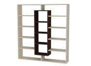 designová knihovna, maple/wenge