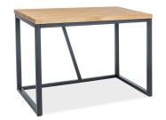 Pracovní stůl SILVIO dub masiv/černá
