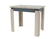 jídelní stůl rozkládací 90x60 cm, barva dub sonoma/antracit