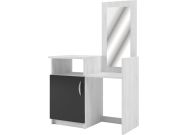 toaletní stolek se zrcadlem, antracit/light artwood