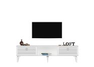 TV stolek na nožičkách, bílá