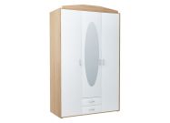 šatní skříň 3D2S, barva sonoma/bílá 
