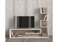 TV stolek, bílá/cordoba