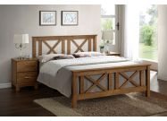postel 180x200 cm, barva teak