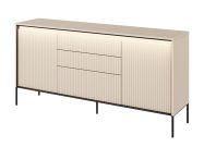 komoda 2D3S s LED (TR-01), barva písková/černá