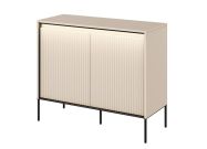komoda 2D s LED (TR-02), barva písková/černá