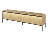 televizní stolek 4D s LED 193 (TR-06), barva dub artisan/černá