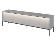 televizní stolek 4D s LED 193 (TR-06), barva šedá/černá