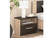 noční stolek 2 ks, barva dub sonoma/wenge