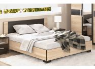 postel 160, barva dub sonoma/wenge