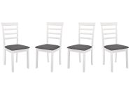 Jídelní čalouněná židle VILLACH bílá/šedá II.jakost