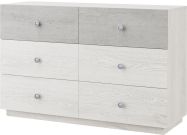 komoda se zásuvkami 3S+3S, light artwood/industrial