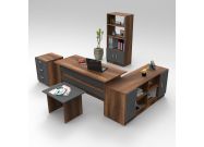 kancelářský set s regálem, baroko/antracit