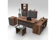 kancelářský set s regálem, baroko/antracit
