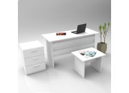 kancelářský set se skříňkou, bílá