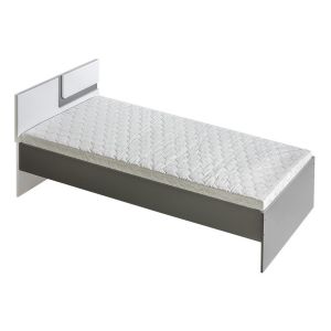 postel 90x200 cm , barva antracit/bílá (DP-12)