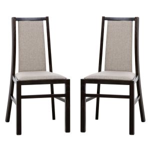 jídelní čalouněná židle (2ks), barva wenge (YJ-111)