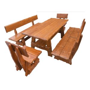 zahradní sestava (1x stůl + 2x lavice + 2x židle) (XH-266), výběr barev