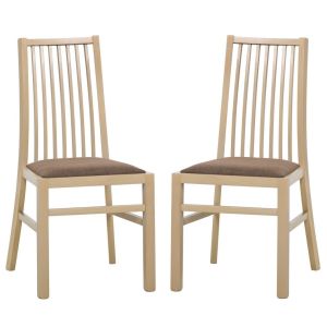 jídelní čalouněná židle (2ks), barva sonoma (YJ-101)