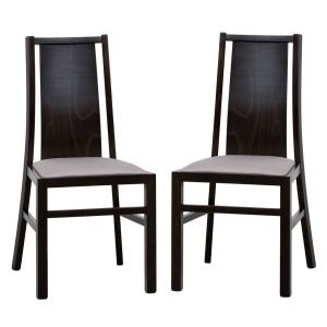 jídelní čalouněná židle (2ks), barva wenge (YJ-121)