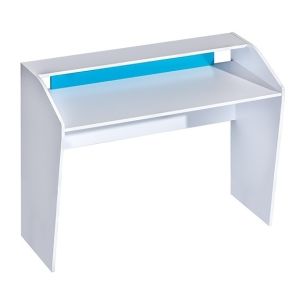 pracovní stůl, barva bílá/tyrkys (DU-09)