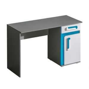 pracovní stůl, barva antracit/tyrkys (DP-09)